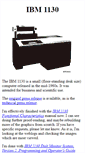 Mobile Screenshot of ibm1130.net
